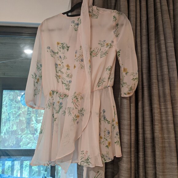 NWT Max Mara blush pink silk top with matching scarf size IT42 or US6 - Picture 2 of 3